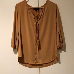 Mustard Yellow Long sleeve blouse